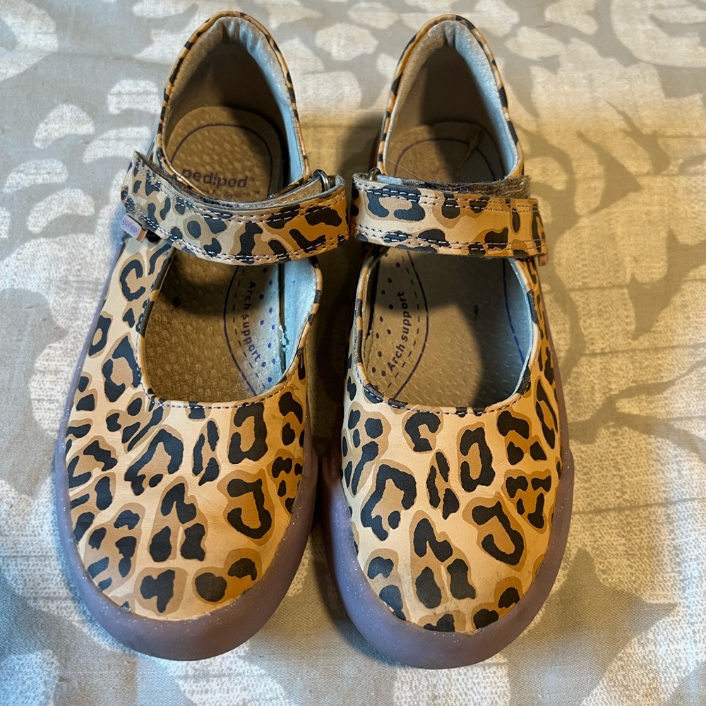 PediPed Flex Barbara Leopard MaryJane Shows - Size  31 (US 13-13.5)